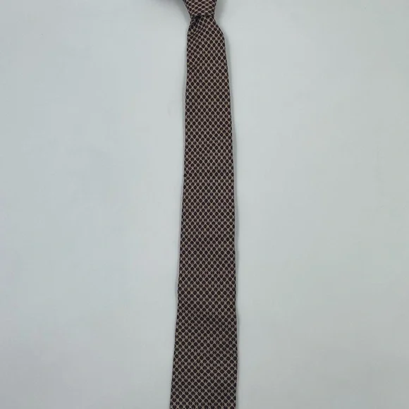Paco Rabanne Brown Patterned Tie - Picture 5 of 5